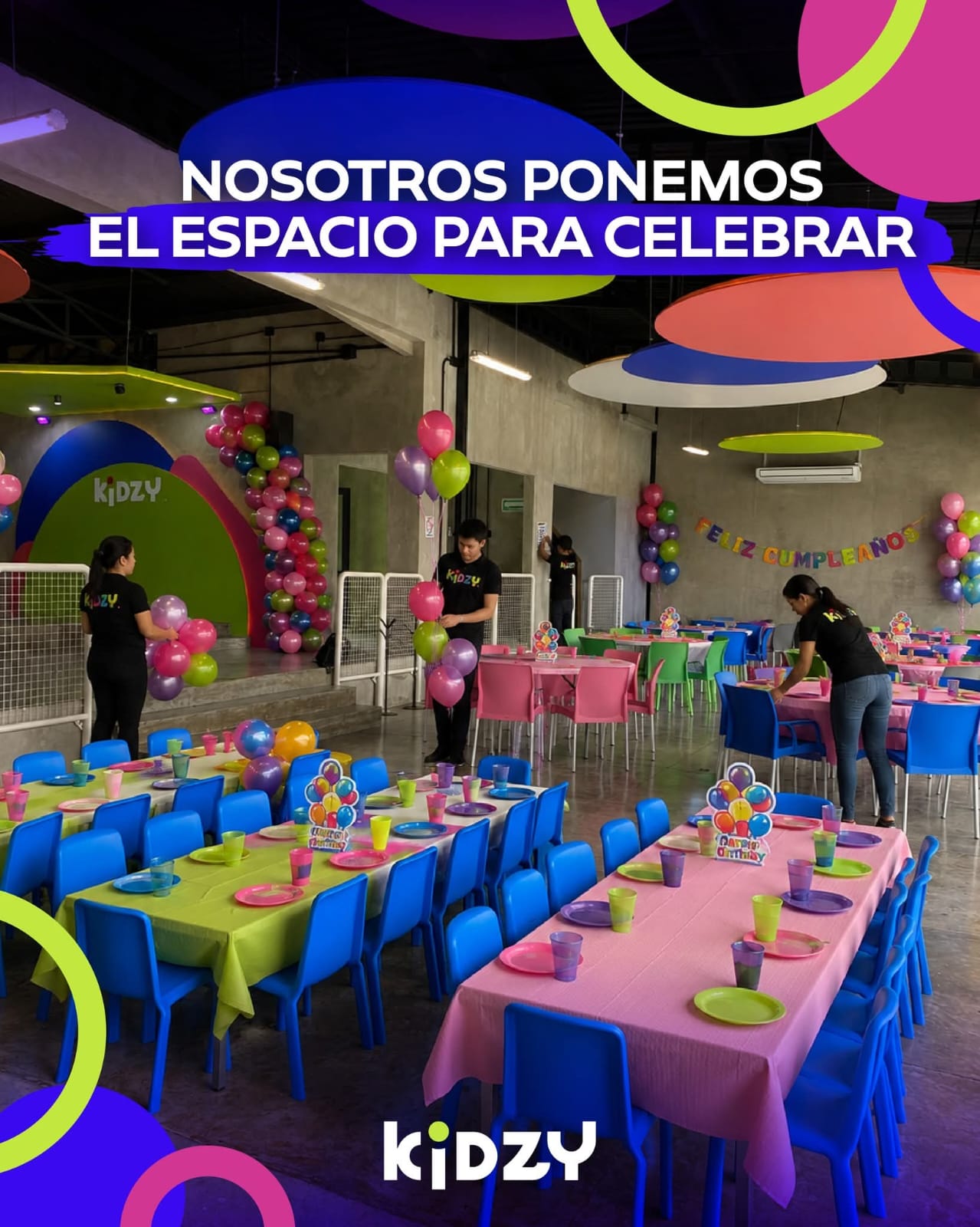 Montaje del salón